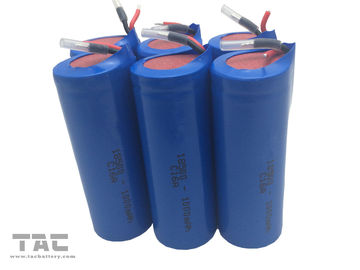 Bateria cilíndrica do íon do lítio de ICR18500 3.7V 1000mAh para a lanterna elétrica portátil