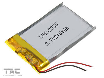 3,7 bateria do polímero do íon do MAH Li do volt 210, Gsp452035 Li - bloco da bateria do polímero