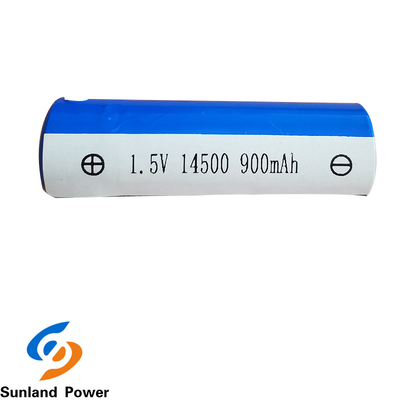 ALCANCE Li Ion Battery cilíndrico ICR14500 1.5V 900MAH do ODM
