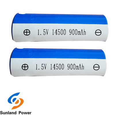 ALCANCE Li Ion Battery cilíndrico ICR14500 1.5V 900MAH do ODM