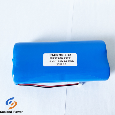 Bateria de IFR32700 2S2P 6.4V 12AH 3.2V LiFePO4 para o cerco elétrico
