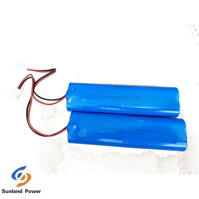 lítio Ion Cylindrical Battery Pack ICR18650 2S2P de 7.4V 5.2Ah para verificador Handheld da rede