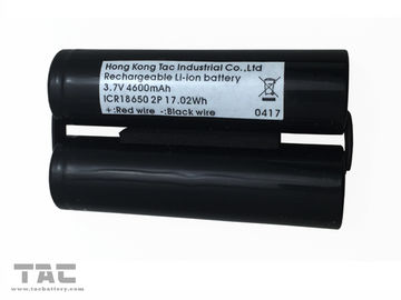 Bloco da bateria da bateria de íon de lítio 3.7V de NCM 18650 4600mAh para a luz principal