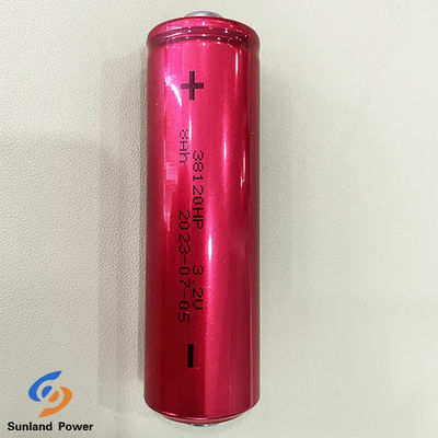Direção cilíndrica 8AH 3.2V LiFePO4 Bateria 38120HP Suporte 10C Currnet de descarga