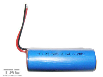 Bateria ER17505 da densidade de alta energia 3.6V LiSOCl2 com vida de armazenamento excelente