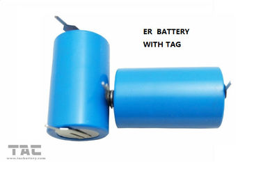 Bateria de lítio LI-SOCL2 do sistema de alarme de ER34615 19Ah 3.6v
