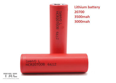 Bateria cilíndrica do íon do lítio 20700 para o veículo bonde 3.7V 3000MAH 30C
