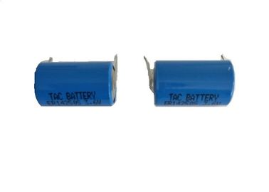 Bateria de lítio 1/2AA de ER14250 3.6V Li-Soci2 800mAh para a bateria de alta temperatura