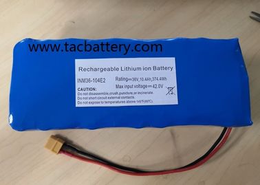Bloco 36V 10AH da bateria do Li-íon INR18650 com corrente do dishcarge do poder superior para EV