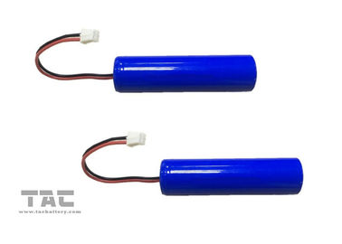 Bateria cilíndrica 2600mah 3.7v do íon do lítio do PVC para o estoque dos terminais da posição