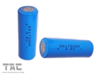 Bateria ER17505 da densidade de alta energia 3.6V LiSOCl2 com vida de armazenamento excelente