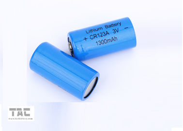 Bateria bateria/Manganês preliminar do lítio da densidade de alta energia 3.0V CR123A 1300mAh Li/MnO2