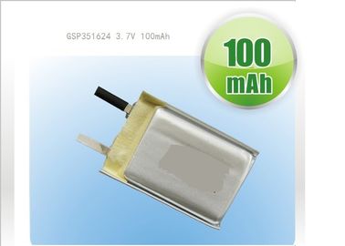 bateria recarregável do polímero do íon de 3.7v 90mah 401225 Li para a pena de gravação