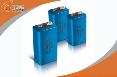 9V bateria preliminar 900mAh do lítio Li-MnO2 para dispositivos médicos com densidade de alta energia