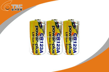 3.0 V CR123A 1300mAh primária de lítio Li-MnO2 bateria alta densidade de energia