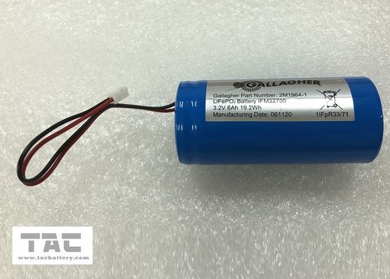 Bloco personalizado IFR32700 3.2Volt 6000mah 1S1P da bateria do conector LiFePO4 para o apoio solar de Ence
