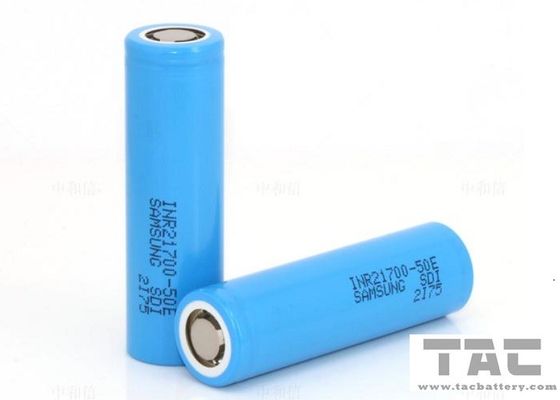 Lítio Ion Cylindrical Battery Rechargeable Cell INR21700-50E de Samsung para a ferramenta eletrônica de ESS