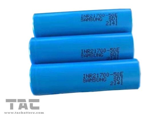 Lítio Ion Cylindrical Battery Rechargeable Cell INR21700-50E de Samsung para a ferramenta eletrônica de ESS
