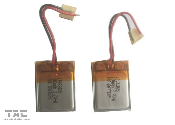 Bateria de lítio do polímero de LP032025 100MAH 3.7V para o dispositivo Wearable