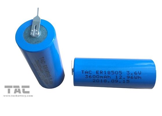 Do casaco azul bateria de lítio recarregável ER18505 não - 3600mAh para o instrumento