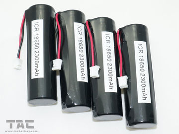 Bateria de íon de lítio recarregável ICR18650 2300mAh com fio para o E-brinquedo