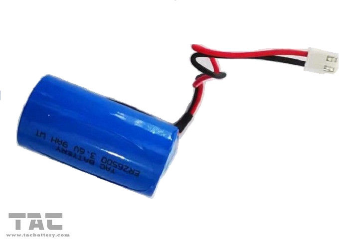 bateria ER26500 9AH de 3.6v Lisocl2 com o conector para o amperímetro do medidor de água