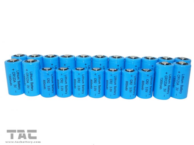 Certificação longa do UL da bateria do Li-manganês da luz do flash da vida de ciclo 3.0V CR123A 1300mAh