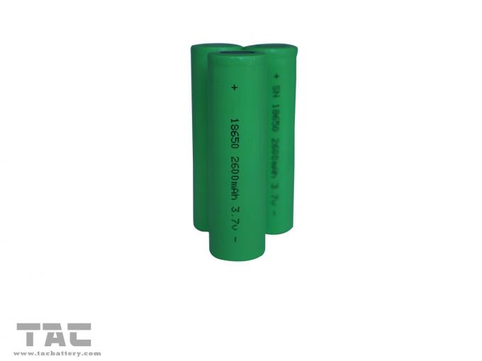 Lítio Ion Cylindrical Batteries do de alta capacidade 3.7v 18650 2600mAh