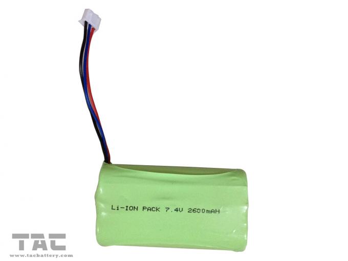 Bloco cilíndrico da bateria do íon do lítio de Samsung ICR18650 7.4V 2600mAh