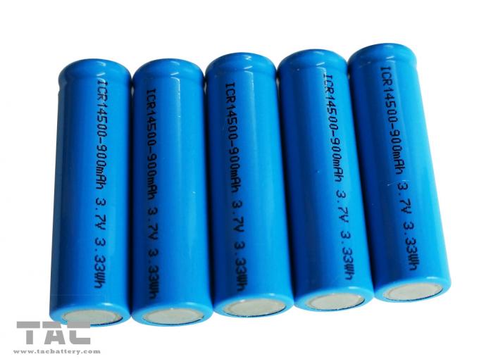 Do íon recarregável do lítio do de alta capacidade bateria cilíndrica 3.7V 14500/AA