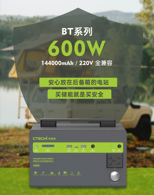 Bateria de armazenamento da energia do sistema 577Wh 156000mAh do armazenamento de BP600M Outdoor Portable Energy