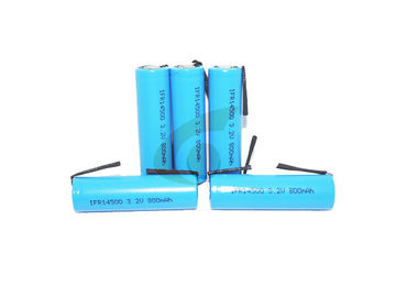 Bateria recarregável de 800mah 3.2v Lifepo4 com abas para a luz conduzida
