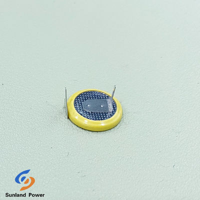 Bateria primária de lítio recarregável ML1220 3.0V 16mAh Moeda / Célula de botão com perna