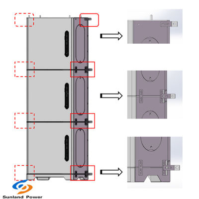 LiFePO4 Bateria 48V 100Ah Carregador de painéis solares 5-15kWh Sistema de armazenamento de energia para casa