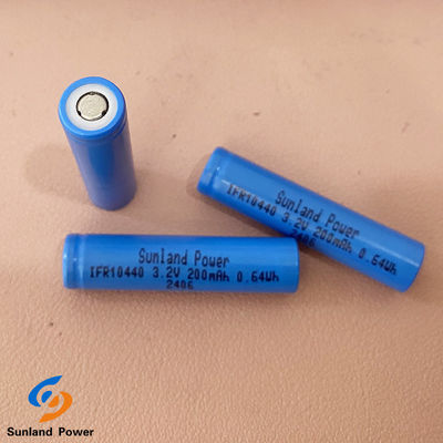 Bateria de lítio recarregável IFR10440 AAA 3.2V LiFePO4 200mAh