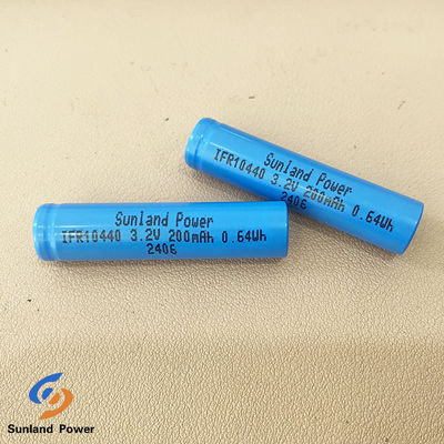Bateria de lítio recarregável IFR10440 AAA 3.2V LiFePO4 200mAh