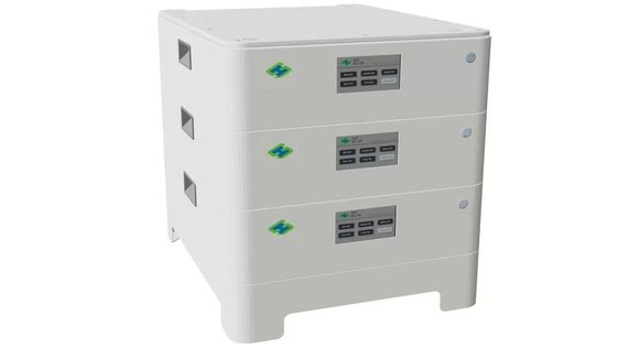 Bateria de lítio recarregável empilhável durável 51.2V 50Ah para casa
