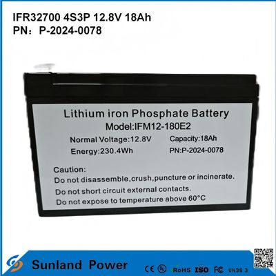 IFR32700 4S3P 12.8V 18Ah Para luz solar de inundação LEDs de jardim Luzes solares bateria lifepo4
