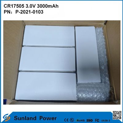 CR17505 3,0V 3000mAh Bateria SmartPower para IndustrialGuard SegurançaPower HealthGuard