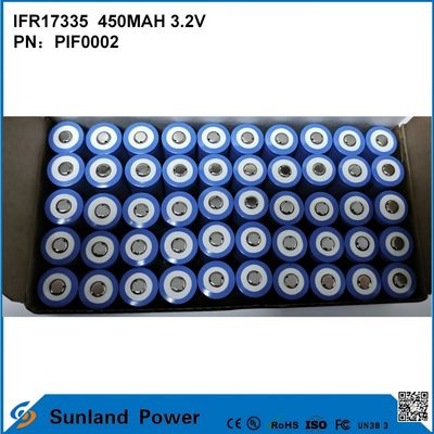 Bateria IFR17335 3.2V 450mah adequada para uma variedade de dispositivos e cenários, incluindo: Produtos digitais Equipamento de iluminação Ferramentas elétricas Pequenos aparelhos Sistemas de armazenamento de energia