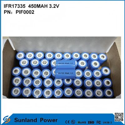 Bateria IFR17335 3.2V 450mah adequada para uma variedade de dispositivos e cenários, incluindo: Produtos digitais Equipamento de iluminação Ferramentas elétricas Pequenos aparelhos Sistemas de armazenamento de energia