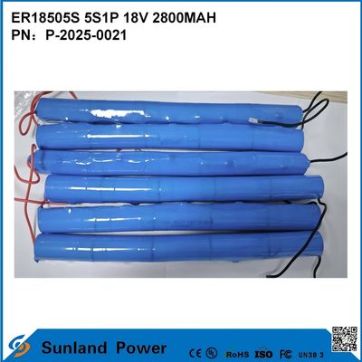 ER18505S 5S1P 18V 2800MAH Bateria de alta capacidade resistente a altas temperaturas