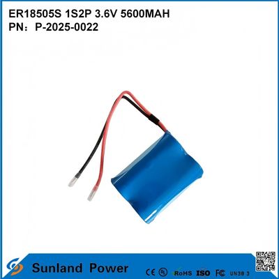 ER18505S 1S2P 3.6V 5600MAH Bateria de alta capacidade resistente a altas temperaturas