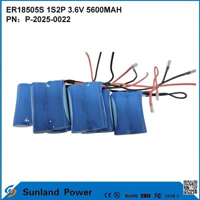 ER18505S 1S2P 3.6V 5600MAH Bateria de alta capacidade resistente a altas temperaturas