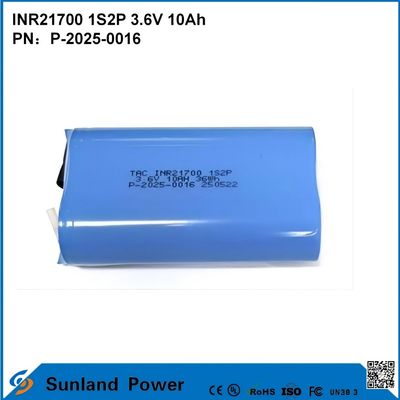 INR21700 1S2P 3.6V 10Ah de alta taxa de descarga, adequado para dispositivos de alta demanda de potência!