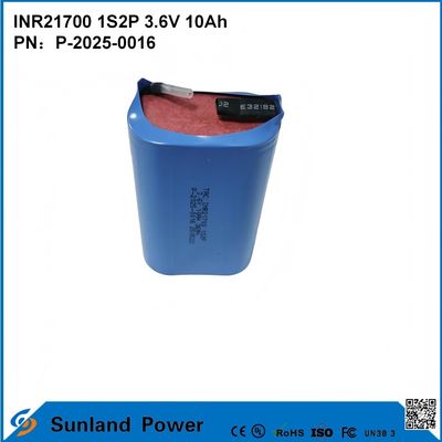 INR21700 1S2P 3.6V 10Ah de alta taxa de descarga, adequado para dispositivos de alta demanda de potência!