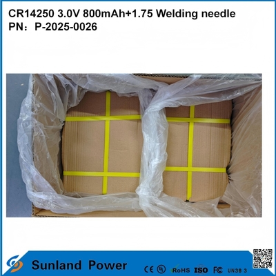 CR14250 3.0V 800mAh+1.75 Agulha de soldadura pode ser usada para Contadores inteligentes de água Contadores de eletricidade Contadores de gás Memória de backup Memória CMOS RTC relógios em tempo real Sensores de alarme sem fio