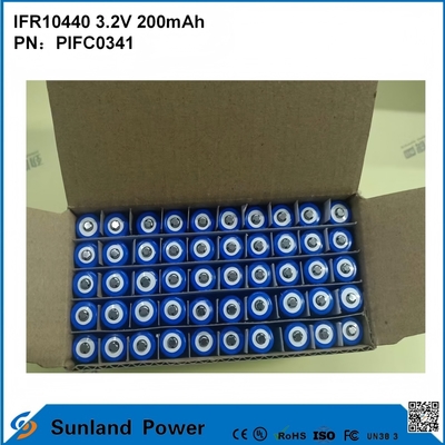 IFR10440 3.2V 200mah Usado para GPS, tachas rodoviárias, brinquedos, lâmpadas de mineração, luzes solares de rua, dispositivos de comunicação sem fio, ferramentas elétricas, equipamentos audiovisuais, medidores inteligentes, sistemas de segurança, iluminação de emergência