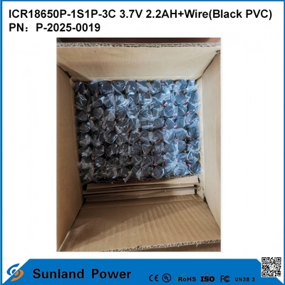 ICR18650P-1S1P-3C 3.7V 2.2AH+bateria de fio