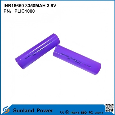 INR18650 3350MAH Bateria de 3,6 V